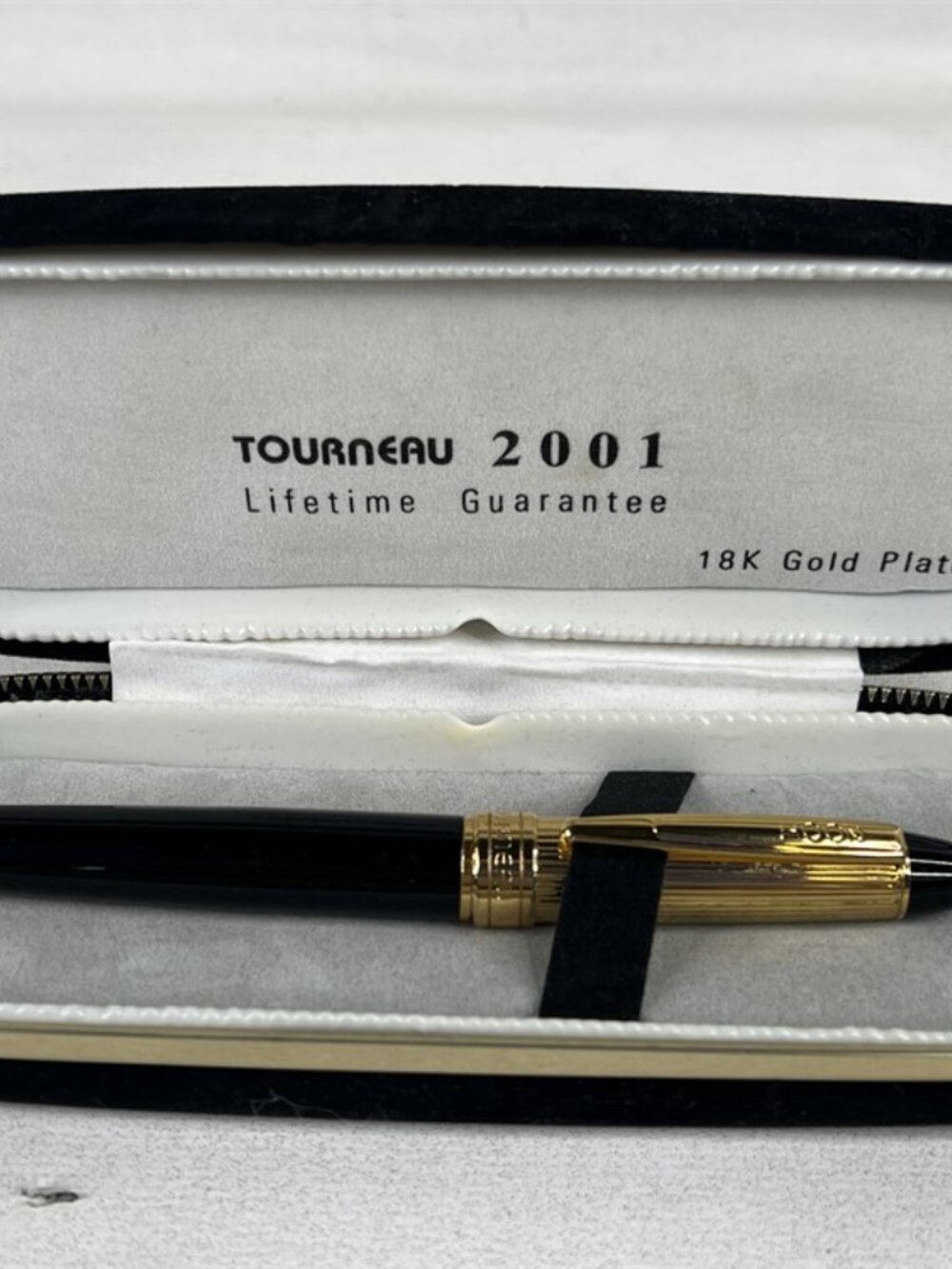 Tourneau 2001 18K Gold Plated Rollerball Pen  in original box